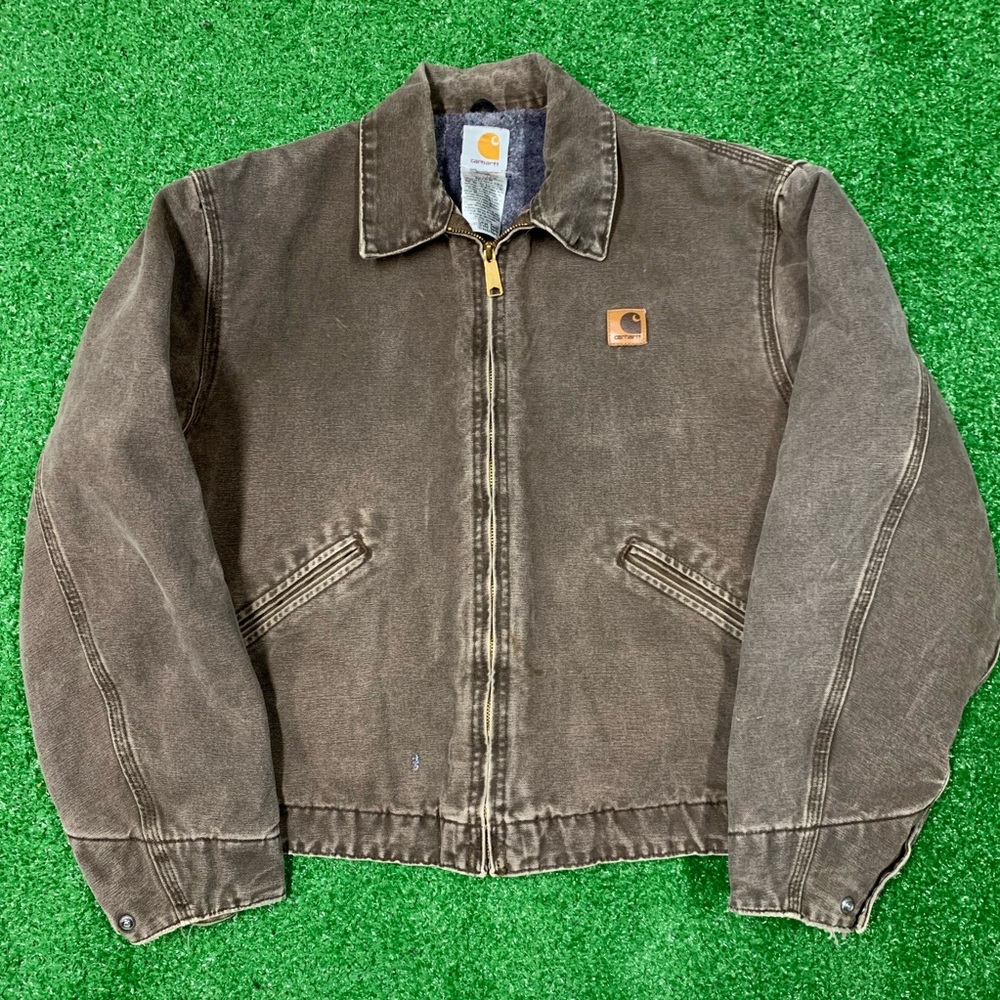 Vintage Carhartt Denim Jacket Blanket Lined
